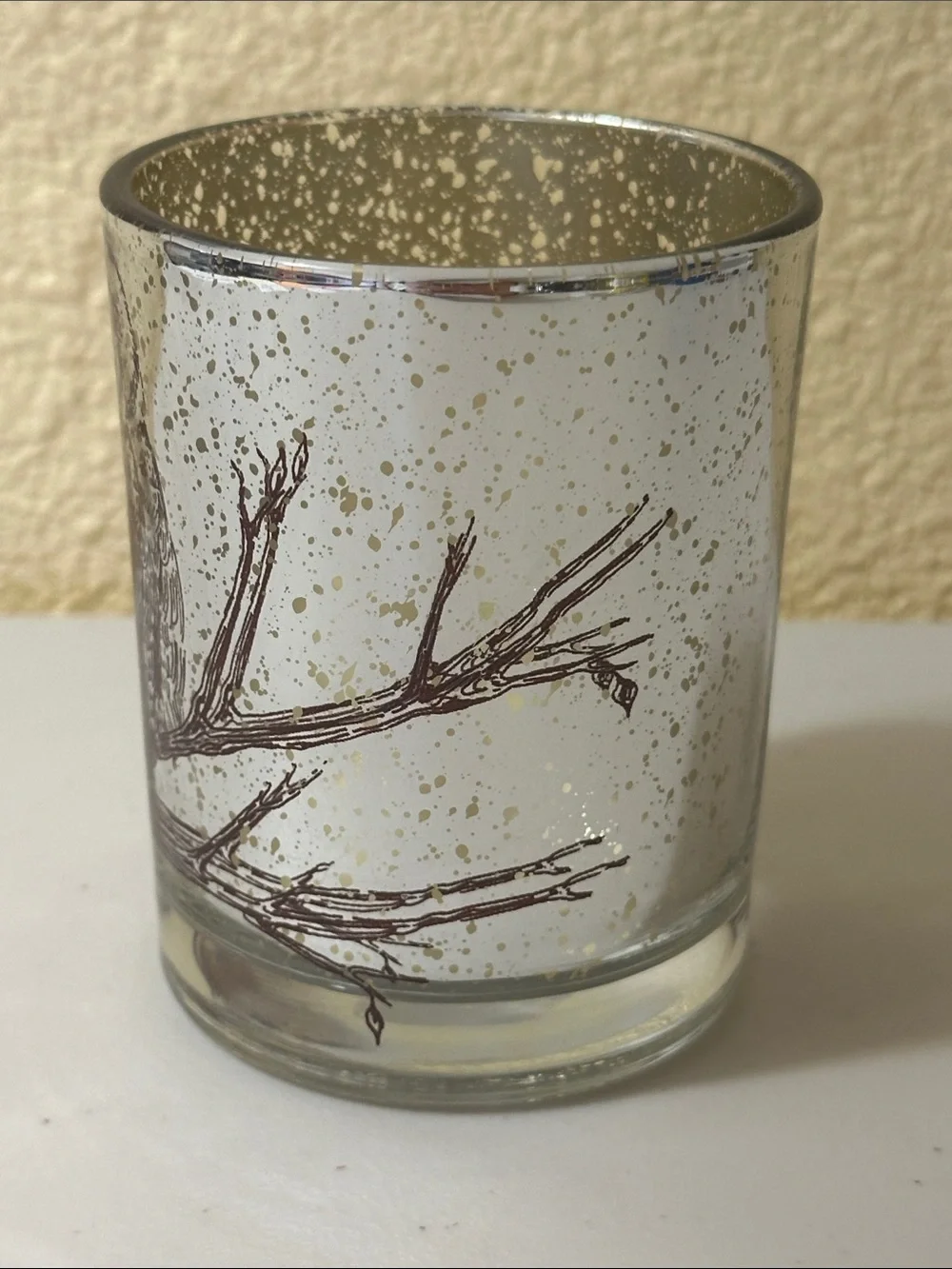 PartyLite Woodland Owl Tea-light Candle Holder - Brown Owl Motif